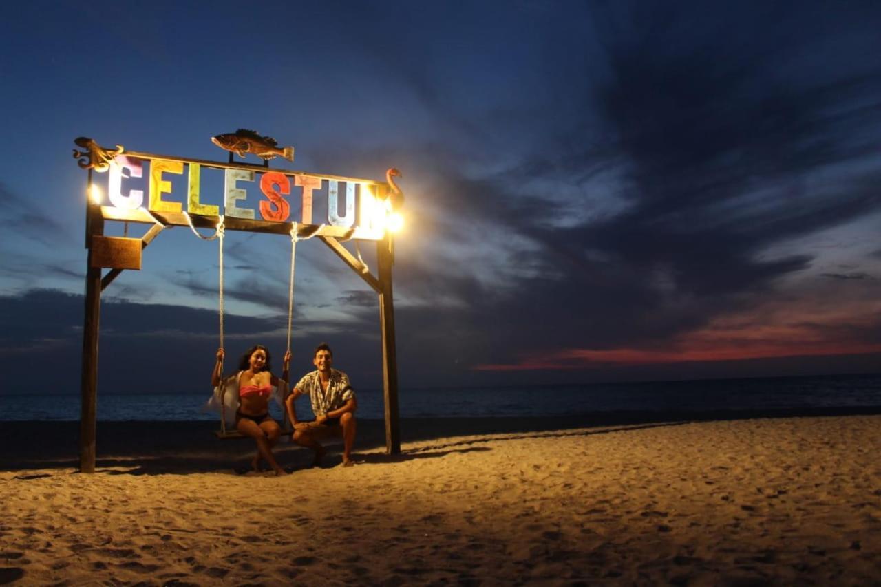 Cabanas Camping Ria Celestun Exterior foto
