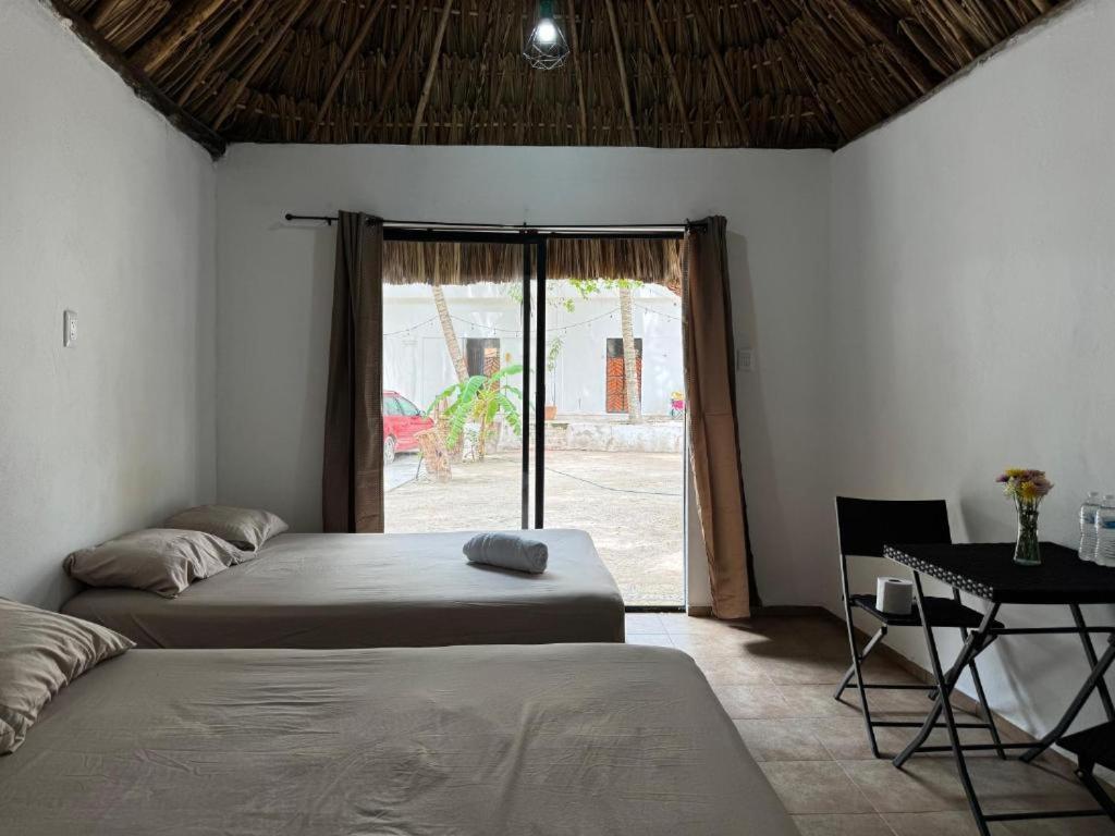 Cabanas Camping Ria Celestun Exterior foto