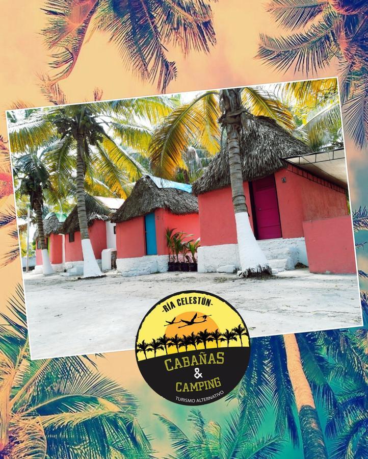 Cabanas Camping Ria Celestun Exterior foto