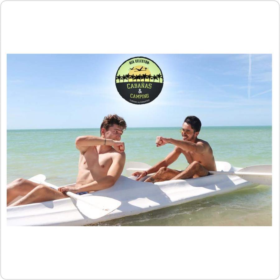 Cabanas Camping Ria Celestun Exterior foto